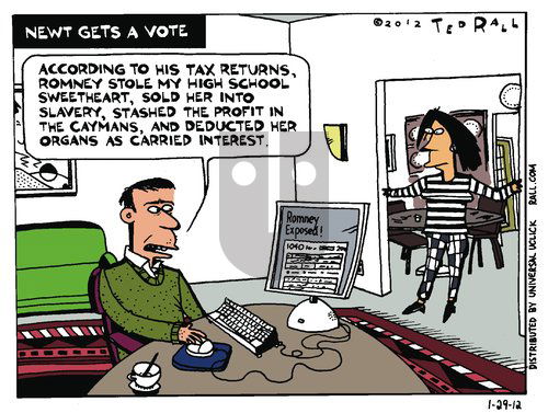 Ted Rall - Sunday January 29, 2012 Comic Strip