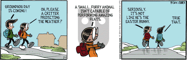 Grand Avenue on Saturday February 1, 2014 Comic Strip