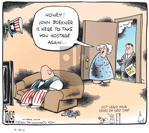 Tom Toles on Thursday April 14, 2011 Comic Strip