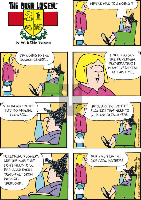 The Born Loser on Sunday May 28, 2017 Comic Strip