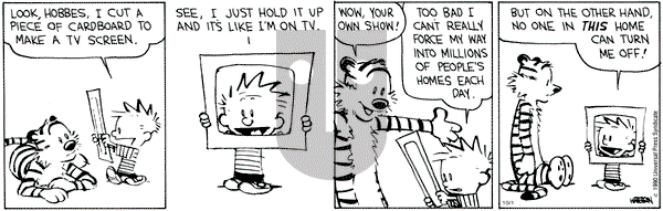 Calvin and Hobbes on Monday October 1, 1990 Comic Strip