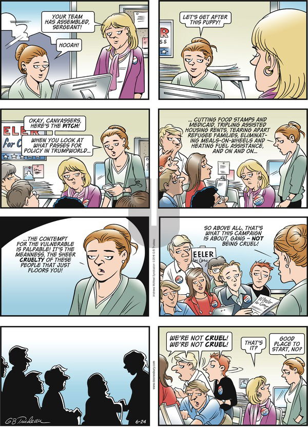 Doonesbury on Sunday June 24, 2018 Comic Strip