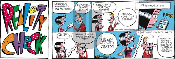 Reality Check on Sunday December 10, 2017 Comic Strip