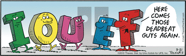 Frank and Ernest on Thursday March 21, 2013 Comic Strip
