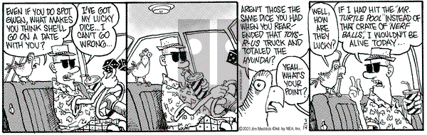 Monty on Friday March 14, 2003 Comic Strip