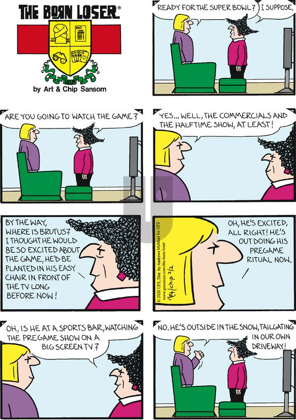 The Born Loser on Sunday February 2, 2020 Comic Strip