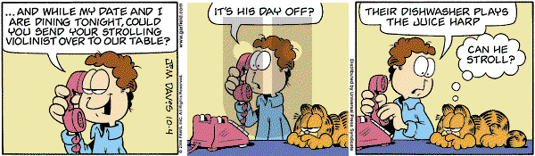 Garfield on Wednesday October 4, 2006 Comic Strip