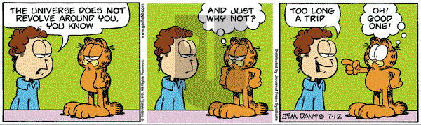 Garfield on Wednesday July 12, 2006 Comic Strip