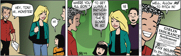 Luann on Monday September 15, 2014 Comic Strip