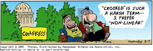 Frank and Ernest on Wednesday March 7, 2001 Comic Strip