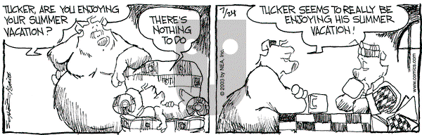 The Grizzwells - Thursday July 24, 2003 Comic Strip