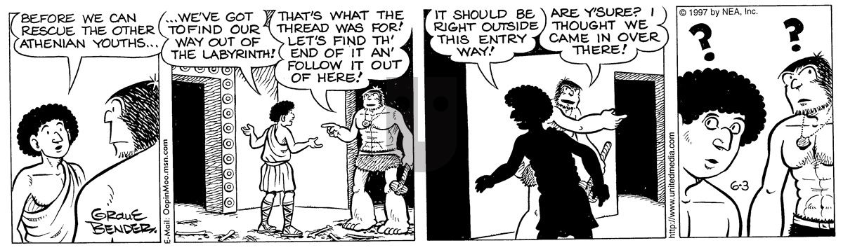 Alley Oop - Tuesday June 3, 1997 Comic Strip