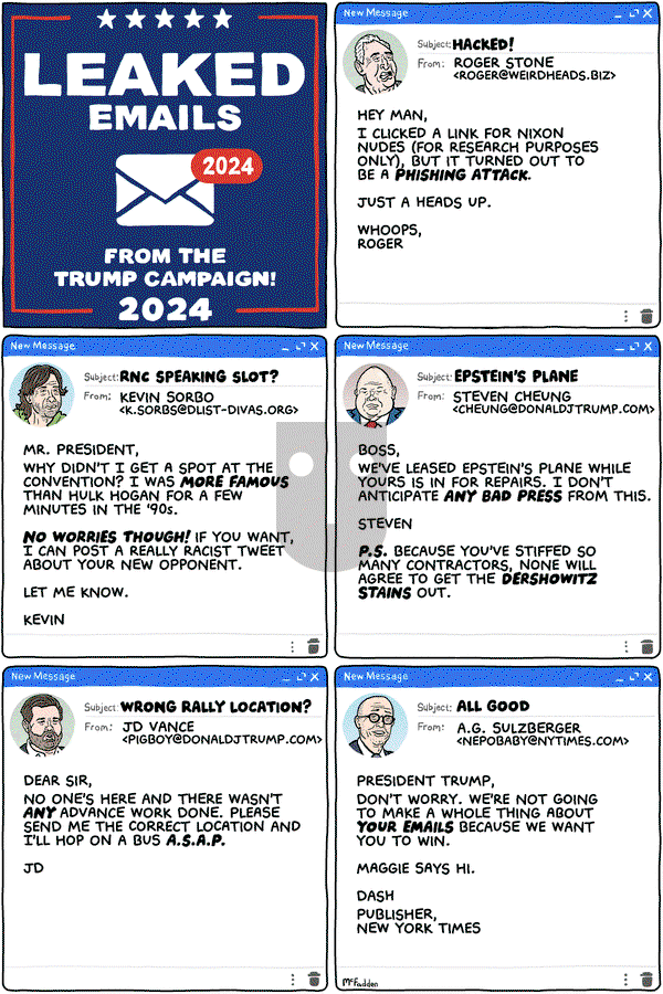 Brian McFadden on Tuesday August 20, 2024 Comic Strip