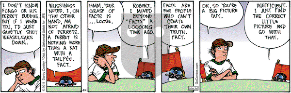 Get Fuzzy on Thursday April 4, 2013 Comic Strip