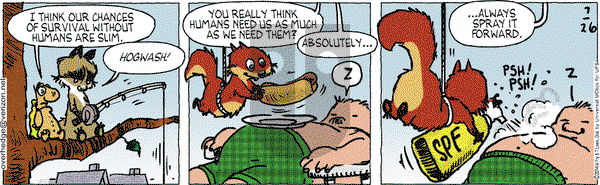 Over the Hedge on Saturday July 26, 2014 Comic Strip