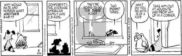 Over the Hedge on Thursday August 26, 1999 Comic Strip