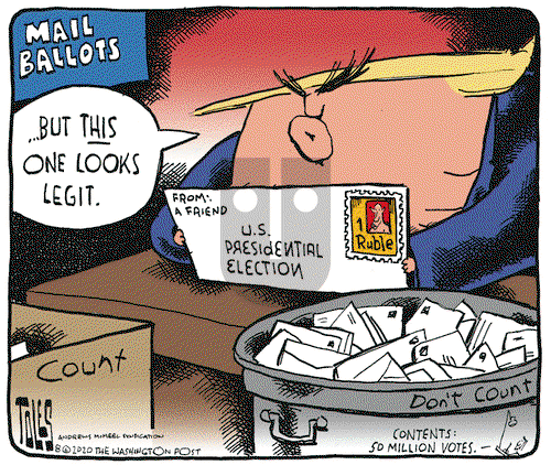 Tom Toles on Tuesday August 11, 2020 Comic Strip