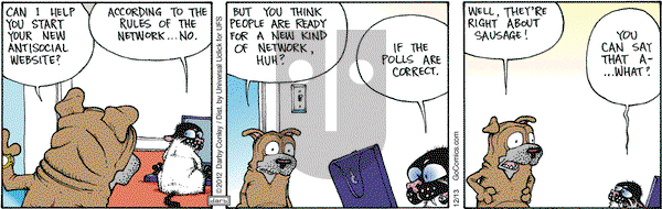 Get Fuzzy on Friday December 13, 2013 Comic Strip