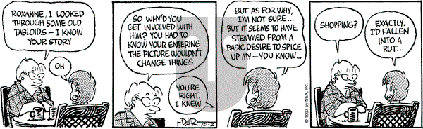 Betty on Thursday October 2, 1997 Comic Strip