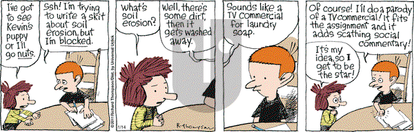 Cul de Sac on Thursday January 14, 2016 Comic Strip