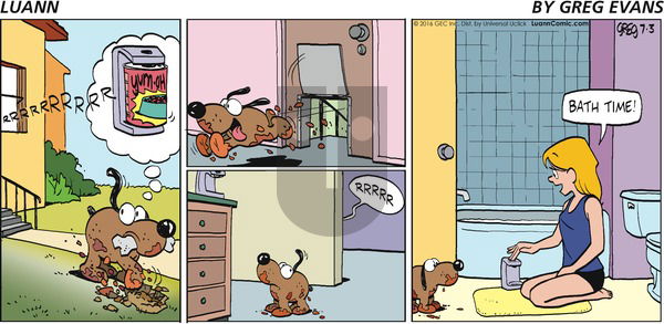 Luann on Sunday July 3, 2016 Comic Strip