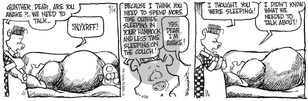 The Grizzwells on Saturday April 24, 1999 Comic Strip