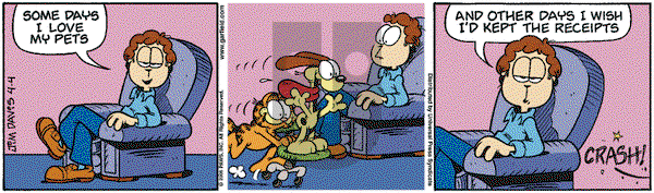 Garfield on Thursday April 6, 2006 Comic Strip