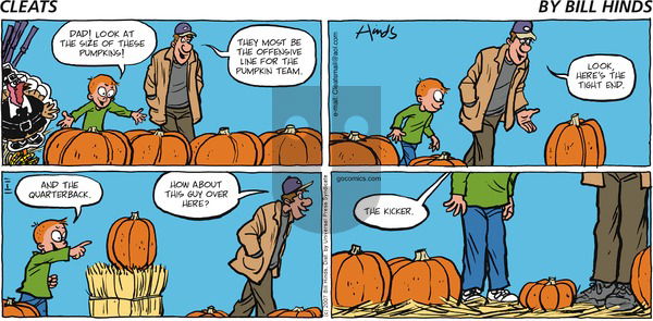 Cleats on Sunday November 11, 2007 Comic Strip