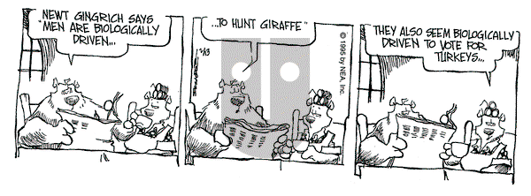 The Grizzwells on Monday February 13, 1995 Comic Strip