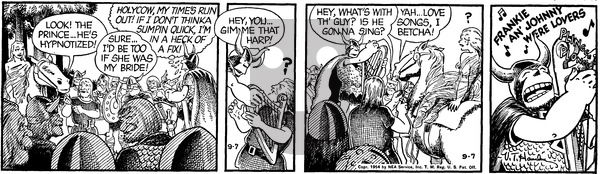 Alley Oop on Tuesday September 7, 1954 Comic Strip