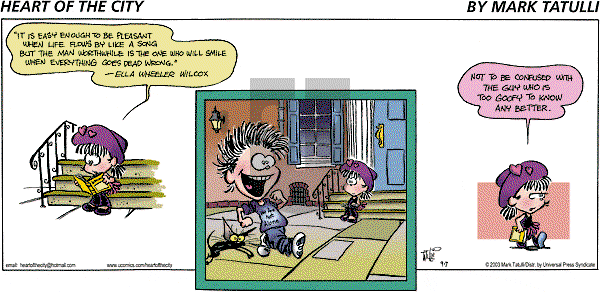 Heart of the City on Sunday September 7, 2003 Comic Strip