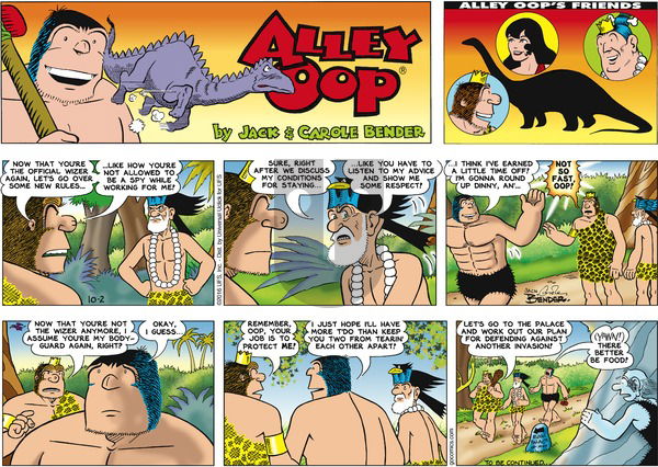 Alley Oop on Sunday October 2, 2016 Comic Strip