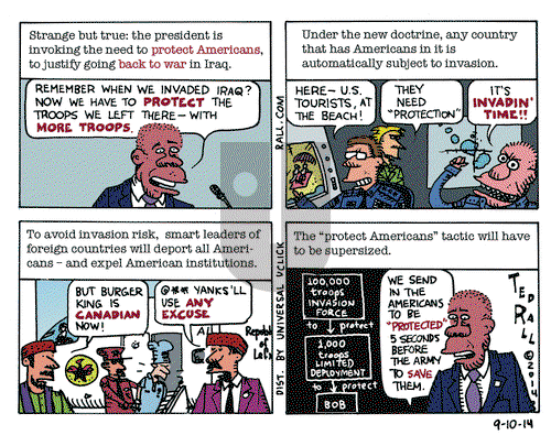 Ted Rall on Wednesday September 10, 2014 Comic Strip