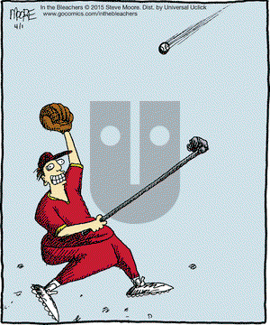 In the Bleachers on Wednesday April 1, 2015 Comic Strip