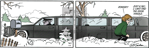 Doonesbury on Monday January 25, 2016 Comic Strip