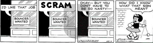 Nancy Classics on Thursday April 9, 2015 Comic Strip