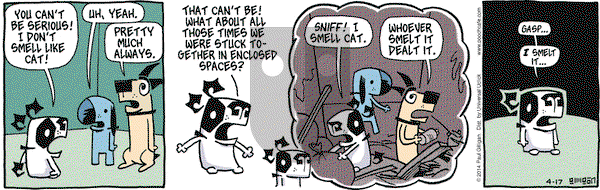 Pooch Cafe on Thursday April 17, 2014 Comic Strip