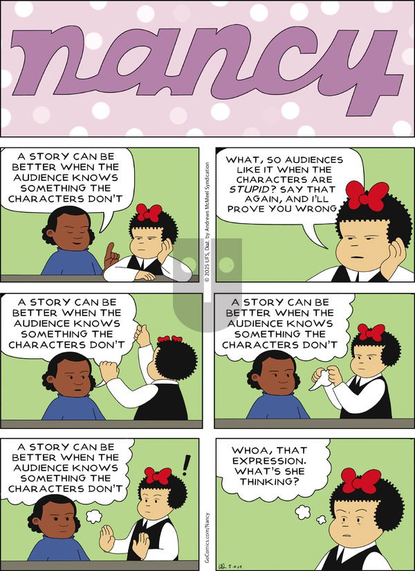 Nancy on Sunday May 4, 2025 Comic Strip