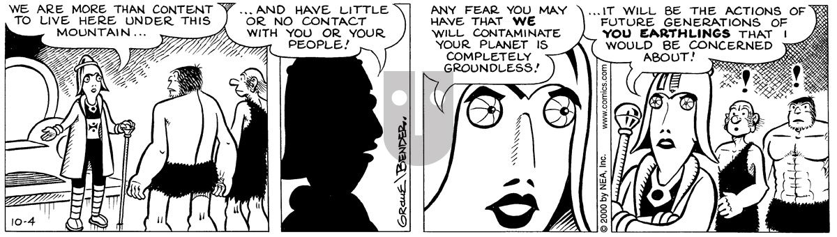 Alley Oop - Wednesday October 4, 2000 Comic Strip
