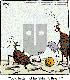 In the Bleachers on Wednesday February 19, 2014 Comic Strip