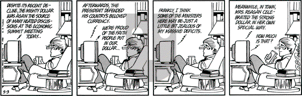 Doonesbury on Friday May 3, 1985 Comic Strip
