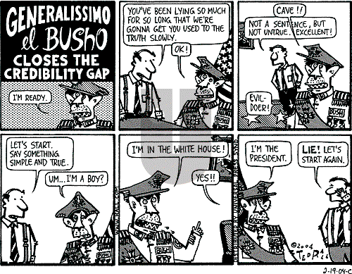Ted Rall - Monday February 23, 2004 Comic Strip