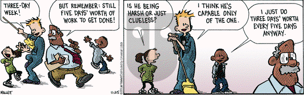 Frazz on Monday November 25, 2013 Comic Strip