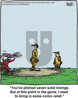 In the Bleachers on Monday April 25, 2016 Comic Strip