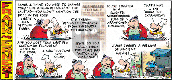 Frank and Ernest on Sunday March 25, 2007 Comic Strip