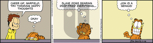 Garfield on Monday November 16, 2015 Comic Strip