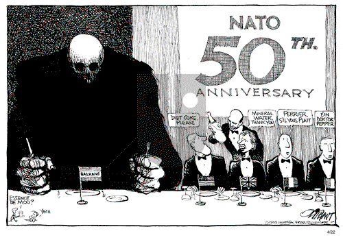 Pat Oliphant on Thursday April 22, 1999 Comic Strip