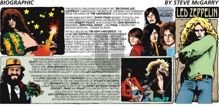 Biographic on Sunday February 16, 2025 Comic Strip
