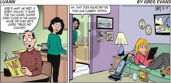 Luann on Sunday February 17, 2019 Comic Strip
