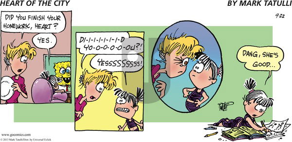 Heart of the City - Sunday September 22, 2013 Comic Strip